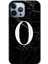 Apple iPhone 13 Pro Kılıf Hd Desen Baskılı Arka Kapak - Siyah Mermer Desenli O Harfi 1