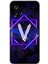 Vivo Y21 Kılıf Hd Desen Baskılı Arka Kapak - Dark Neon Yaprak V Harfi 1