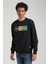 Bisiklet Yaka Lacivert Slim Fit Sweatshirt 23FWM60155 4