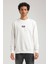 Bisiklet Yaka Ekru Regular Custom Sweatshirt 23FWM60143 1