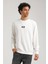 Bisiklet Yaka Ekru Regular Custom Sweatshirt 23FWM60143 2