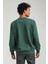 Bisiklet Yaka Yeşil Slim Fit Sweatshirt 23FWM60152 5