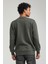 Bisiklet Yaka Haki Slim Fit Sweatshirt 23FWM60150 5