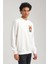 Bisiklet Yaka Ekru Slim Fit Sweatshirt 23FWM60151 2
