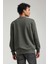 Bisiklet Yaka Haki Slim Fit Sweatshirt 23FWM60153 5