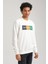 Bisiklet Yaka Ekru Slim Fit Sweatshirt 23FWM60155 4