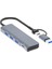 ADS-309D 4 Portlu Usb+Type-C USB 3.0 Çoklayıcı Data Hub Adaptör 1