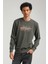 Bisiklet Yaka Haki Regular Custom Sweatshirt 23FWM60144 3