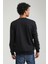 Bisiklet Yaka Lacivert Slim Fit Sweatshirt 23FWM60147 2