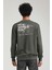 Bisiklet Yaka Haki Slim Fit Sweatshirt 23FWM60148 5