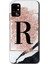 Reeder S19 Max Kılıf Hd Desen Baskılı Arka Kapak - Pembe Mermer Desenli R Harfi 1