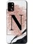 Reeder S19 Max Kılıf Hd Desen Baskılı Arka Kapak - Pembe Mermer Desenli N Harfi 1