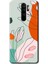 Redmi Note 8 Pro Kılıf Hd Desen Baskılı Arka Kapak - Vektör Çiçekler 1