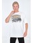 Saints Oversize T-Shirt Beyaz 3