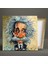 Albert Einstein Karikatürü Bilim Insanı Kare Kanvas Tablo 2