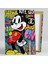 Mickie Mouse Grafitti Sokak Sanatı Sevimli Fare Dikey Kanvas Tablo 2