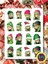 Blackpink Grinch Christmas Tema Sticker Set A4 Boyutunda 1 Sayfa Özell Illüstrasyon Tasarım 1