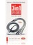 3 Çıkışlı Fast Charge 3in1 Şarj Kablosu 1.2m Type-C Micro Lightning 3'lü Kablosu 3