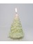 Dekoratif Ekru Yılbaşı Ağacı Mum(17 Cm) 4