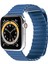 Tüm Watch Modelleriyle Uyumlu Vegan Deri Mıknatıslı Koyu Mavi Saat Kordonu 42-44-45-49 mm 2
