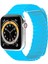 Tüm Watch Modelleriyle Uyumlu Vegan Deri Mıknatıslı Turkuaz Saat Kordonu 38-40-41 mm 2