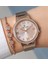 Rose Kadranlı, Taşlı, Rose Gold Kadın Kol Saati + Zirkon Taşlı Bileklik 1