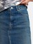 80555 Alt Bölümü Izli Uzun Denim Etek-Tint 4
