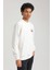 Bisiklet Yaka Ekru Slim Fit Sweatshirt 23FWM60158 3
