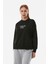 Yazılı Bisiklet Yaka Sweatshirt 1