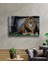 Aslan Hayvan Cam Tablo 4mm Dayanıklı Temperli Cam 2