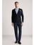 Lacivert Extrafine Merino Triko Blazer Ceket 2