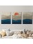 Dağ ve Deniz Temalı Dekoratif Duvar Tablosu Üçlü SET-EB-101 2