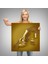 3D Efekt Altın Insan Kanvas Tablo, Altın Duvar Dekoru, Altın Gold EFEKT-5365 3
