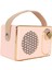 Şarj Edilebilir Eski Bluetooth Hoparlör, Retro Bluetooth 5.0 Hoparlör, Mini Bluetooth Hoparlör Hafıza Kartı Aux USB Kamp Partisi Hediyesi Için Şarj Edilebilir Mp3 Çalar (Pembe) (Yurt Dışından) 1