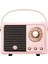 Retro Bluetooth Hoparlör, Stereo Sesli Kablosuz Vintage Küçük Hoparlör, Ahizesiz Arama, 400MA Pil, Tf Kartı, Aux Hattı, Ios Android Akıllı Telefon Için Su Geçirmez Ev Ofis Hediye F (Yurt Dışından) 1