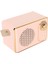 Şarj Edilebilir Eski Bluetooth Hoparlör, Retro Bluetooth 5.0 Hoparlör, Mini Bluetooth Hoparlör Hafıza Kartı Aux USB Kamp Partisi Hediyesi Için Şarj Edilebilir Mp3 Çalar (Pembe) (Yurt Dışından) 3