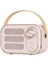 Retro Bluetooth Hoparlör, Yüksek Ses Seviyesine Sahip Vintage Taşınabilir Kablosuz Bluetooth Hoparlörler Bluetooth 5.0 Desteği Tf Kartı U Disk Aux Girişi Mutfak Yatak Odası Ev Ofis (Yurt Dışından) 1