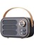Retro Bluetooth Hoparlör, Yüksek Ses Seviyesine Sahip Vintage Taşınabilir Kablosuz Bluetooth Hoparlörler Bluetooth 5.0 Desteği Tf Kartı U Disk Aux Girişi Eski Stil Mutfak Yatak Oda (Yurt Dışından) 1