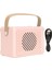 Retro Bluetooth Hoparlör, Vintage Kablosuz Hoparlör, Dış Mekan Mini Hoparlör, Masa Yatak Odası Ofis Partisi Için Hifi Bas Açık Hava Kawaii Aksesuarları (Pembe) (Yurt Dışından) 2
