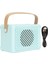 Retro Bluetooth Hoparlör, Eski Kablosuz Hoparlör, Dış Mekan Mini Hoparlör, Masa Yatak Odası Ofis Partisi Için Hifi Bas Açık Hava Kawaii Aksesuarları (Mavi) (Yurt Dışından) 2