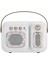 Mini Taşınabilir Hoparlör, Net Stereo ile Sevimli Kablosuz Bluetooth Hoparlör, Dahili Mikrofon, Seyahat Dış Mekan Ev Ofis Için Retro Hoparlör (Fildişi Beyazı) (Yurt Dışından) 1