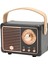 Vintage Hoparlör, Oda Dekoru Için Retro Bluetooth Hoparlör Uzun Pil Ömrü (Siyah) (Yurt Dışından) 1