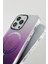 Morpho Apple iPhone 14 Pro Max Uyumlu Gradyan Renkli Magsafe Kılıf Mor 3