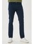 Erkek Lacivert Slim Fit Dar Kesim 5 Cep Pamuklu Kanvas Esnek Chino Pantolon 1