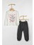 Kız Çocuk Lila 3’lü Yelek, Sweatshirt, Eşofman Takım 2 / 3 / 4 Yaş 2