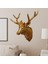 Geyik Kafası Geyik Dıy Heykeli Çıkartmaları Ev Odası Süsleri Altın (Yurt Dışından) 4