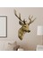 Geyik Kafası Geyik Dıy Heykeli Çıkartmaları Ev Odası Süsleri Doğal (Yurt Dışından) 4