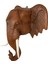 Fil Kafası Duvar Dekorasyonu Asılı Dayanıklı Ahşap Dekor Heykel Fil 26CMX26CM (Yurt Dışından) 1