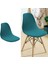 Sandalye Koltuk Örtüsü Yıkanabilir Düğünler Jakarlı Slipcover Polyester Mavi (Yurt Dışından) 5