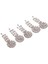 5 Kristal Çiçek Bezemeler Rhinestone Düğme Flatback Düğün Dekorları (Yurt Dışından) 1